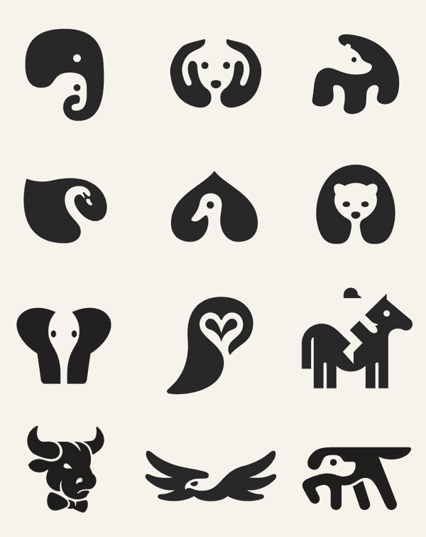 Иконки животных от дизайнера Джорджа Бохуа